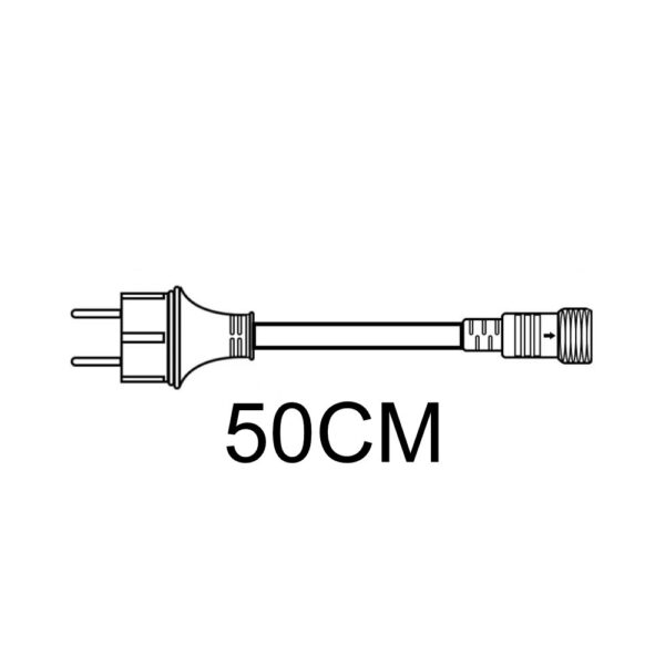 Conector Ligador de 50cm para Guirnalda Decorativa Americana / FEST2075P-L50
