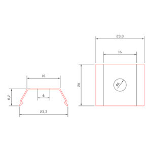 Grapas de Sujeción para Panel de Abeja LED LR-Clip