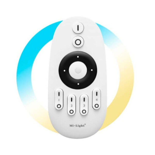 Mando RF Monocolor para Regulador LED CCT 4 Zonas MiBoxer FUT007 / CON-MB-FUT007