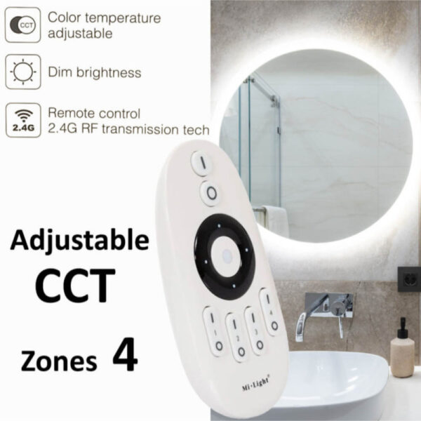 Mando RF Monocolor para Regulador LED CCT 4 Zonas MiBoxer FUT007 / CON-MB-FUT007 - Imagen 6