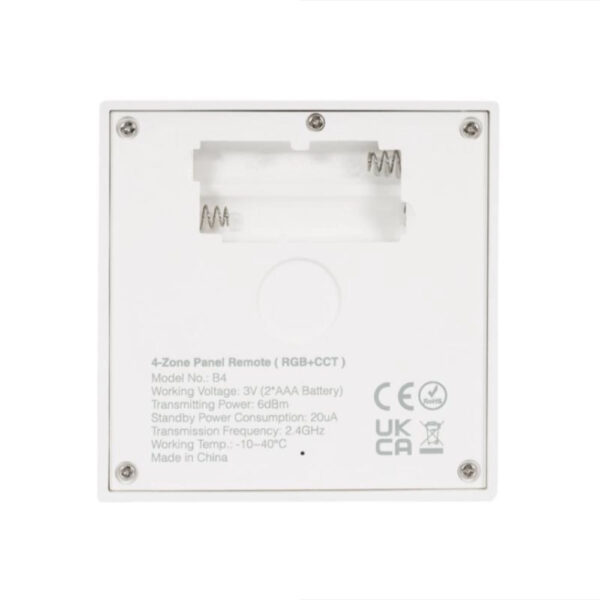 Mando RF para Regulador LED RGB+CCT 4 Zonas MiBoxer B4 / CON-MB-B4 - Imagen 11