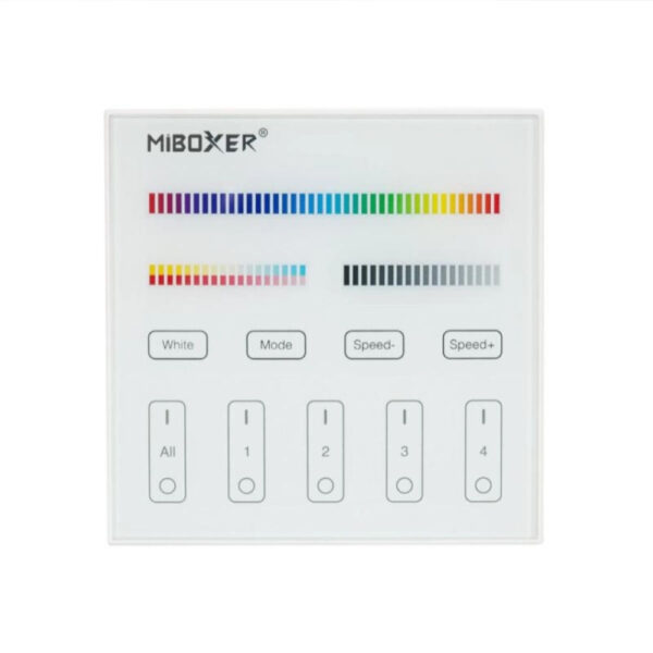 Mando RF para Regulador LED RGB+CCT 4 Zonas MiBoxer B4 / CON-MB-B4 - Imagen 6
