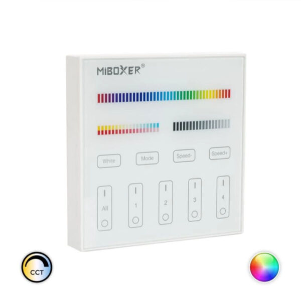 Mando RF para Regulador LED RGB+CCT 4 Zonas MiBoxer B4 / CON-MB-B4 - Imagen 7