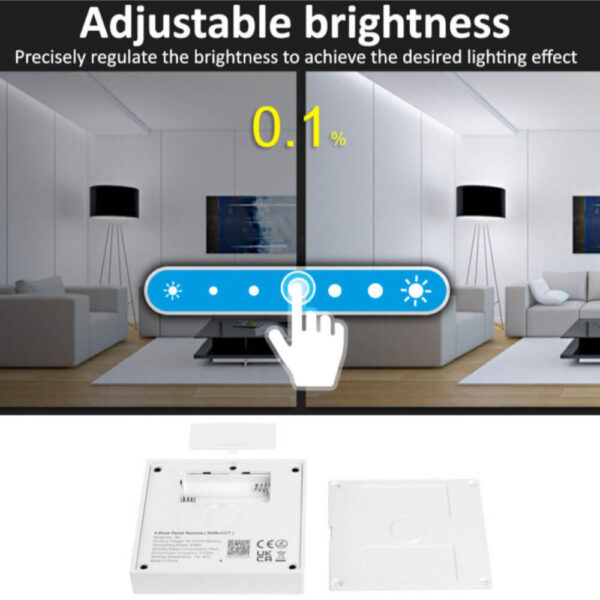 Mando RF para Regulador LED RGB+CCT 4 Zonas MiBoxer B4 / CON-MB-B4 - Imagen 8