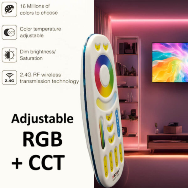 Mando RF para Regulador LED RGB+CCT 4 Zonas MiBoxer FUT092 / COM-MB-FUT092 - Imagen 7