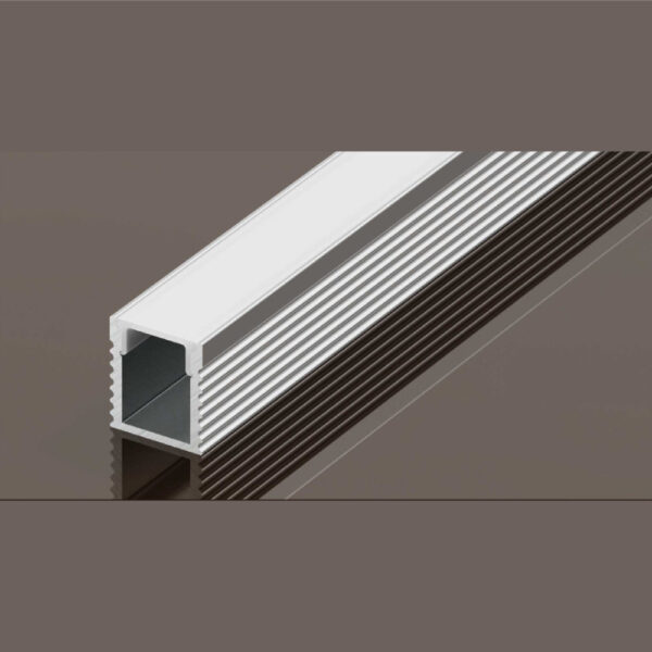 Perfil de Aluminio 8mm Superficie 2m para Tira LED hasta 6 mm 57-SW0809-2M