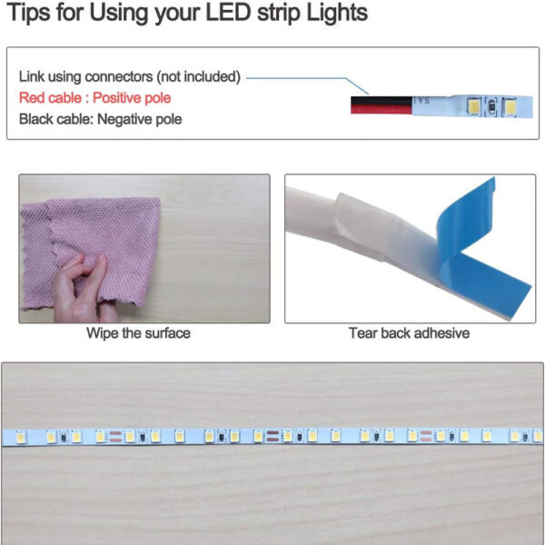 Tira de LED 5mm 3k 24V 100W 10m / TL5DC24-2835120-R10-3K - Imagen 5