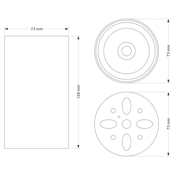 Aplique Interior Negro para techo 10W CCT IP20