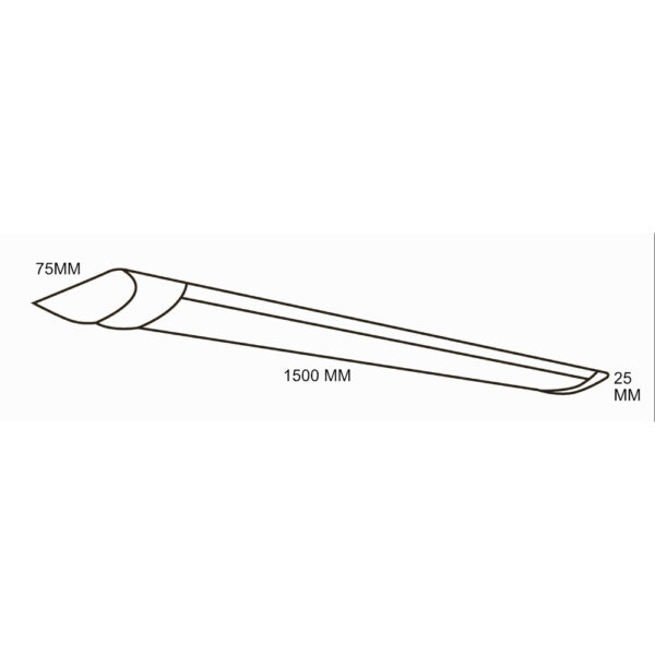 Regleta LED Slim 150cm 50W / E-TE50-6K - Imagen 2