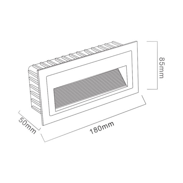 Lámpara de Pared Empotrada 5W CCT