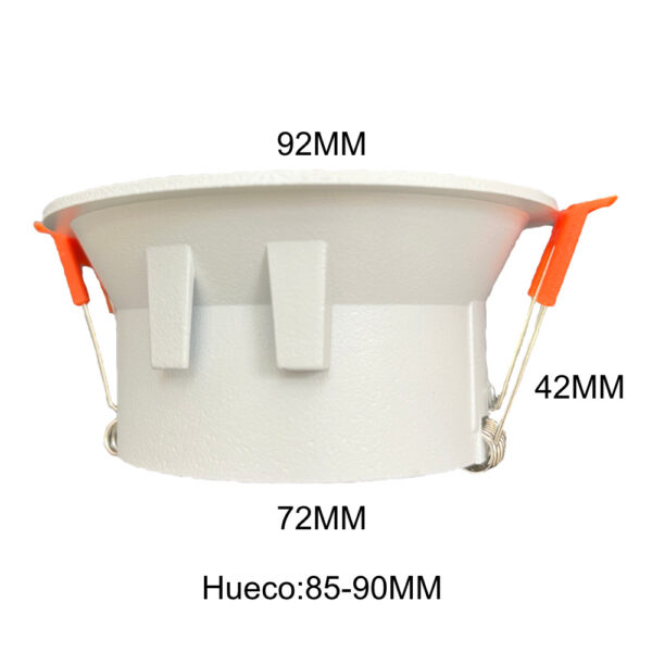 Aro Downlight Cónico Orientable de Aluminio GU10 / 57-161-WH - Imagen 2