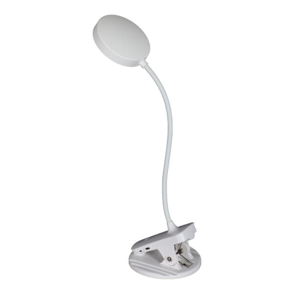 Lámpara de mesa flexible 2 en 1: Sobremesa y Pinza