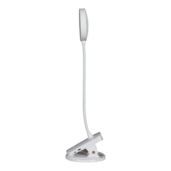 Lámpara de mesa flexible 2 en 1: Sobremesa y Pinza