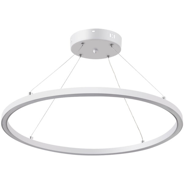 Lampara colgante Circular 48W 1 Anillo / CCT-KD600-WH - Imagen 4