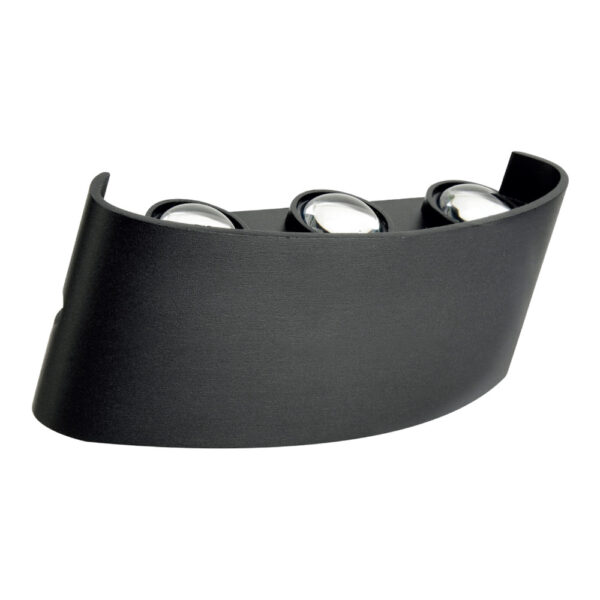 Aplique LED Pared 6W CCT IP65 Negro / CCT-WL106-BK