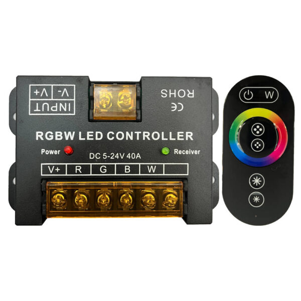 Controlador RGBW para Tira led 12V y 24V 40A / CON-T1-40A