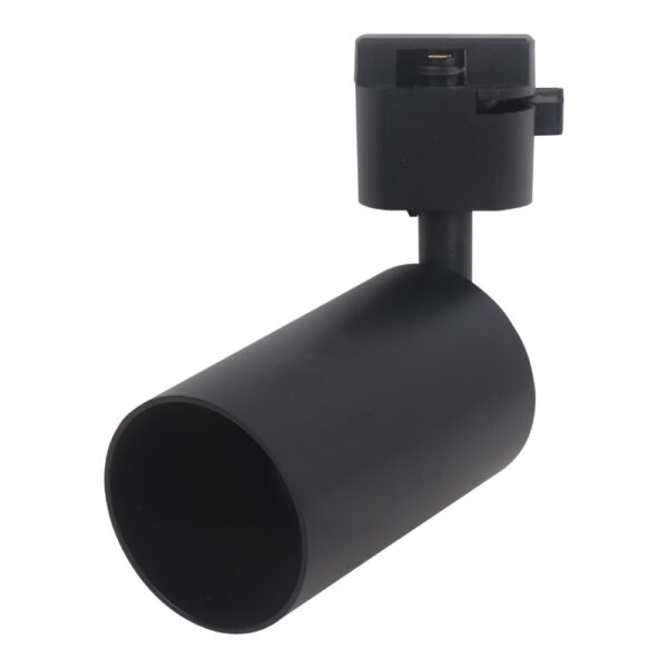 Foco Carril Negro MonoFasico GU10 Sin Bombilla E30-GU10-BK