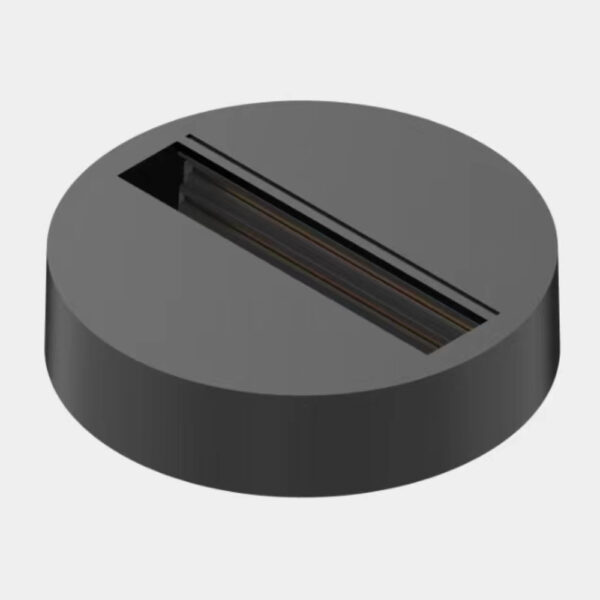 Base de Superficie Redondo Foco de Carril Monofásico - Negro / LK-2G-B90R-BK