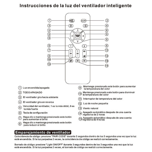 Ventilador Techo LED Togo Plata - Imagen 5