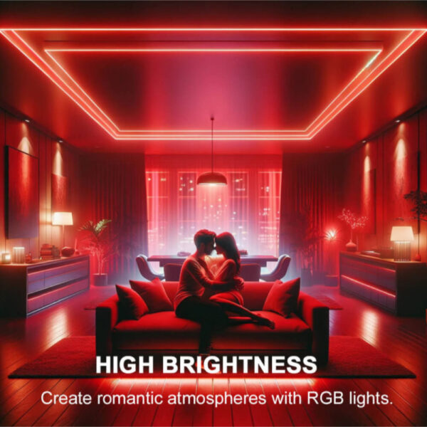 Tira 24V COB RGB Rollo de 5M / TL10DC24-COB580-R5-RGB - Imagen 8