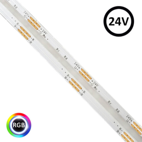 Tira 24V COB RGB Rollo de 5M / TL10DC24-COB580-R5-RGB - Imagen 10