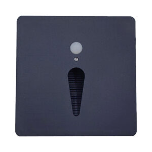 Aplique Escalera Con Sensor Cuadrado Negro 3W IP65 3K "Q3" / WS90Q3-BK3K