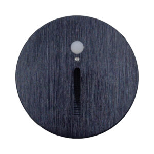 Aplique Escalera Con Sensor Redondo Negro 3W IP65 3K / WS90R1-BK3K