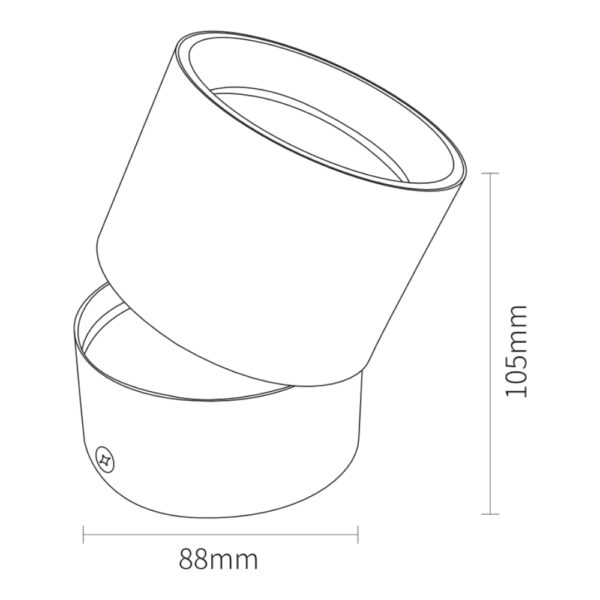 Aplique de Techo Orientable Blanco 20W /CCT-DP8511-WH - Imagen 2