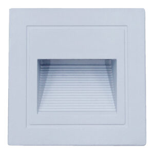 Baliza Exterior 3W Empotrable Blanco Cuadrado CCT / CCT-WL85Q-WH