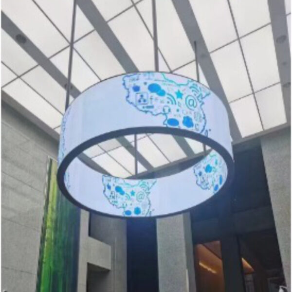 Pantalla Pixel LED Publicitaria Exterior PC 4480*320*70mm Circular-Tipo Lampara / PC-P200-C32450 - Imagen 5
