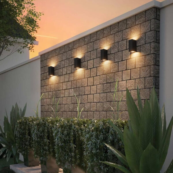 Aplique Exterior de Pared Negro Cuadrado / WAL-1580Q-BK - Imagen 6