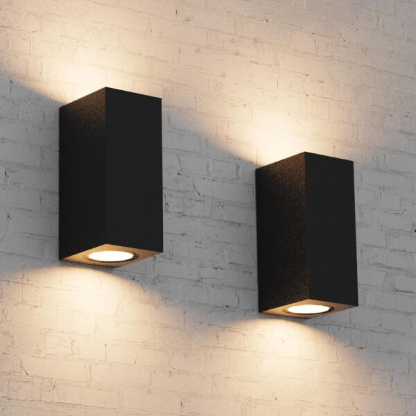 Aplique Exterior de Pared Bombilla GU10 Blanco Cuadrado / WAL-1580Q-WH - Imagen 8