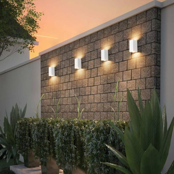Aplique Exterior de Pared Bombilla GU10 Blanco Cuadrado / WAL-1580Q-WH - Imagen 7