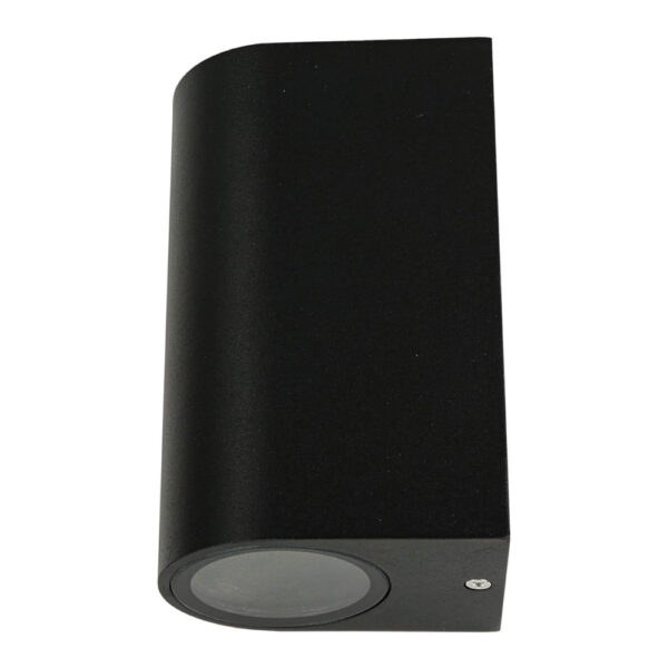 Aplique Exterior de Pared Negro Redondo / WAL-1580R-BK