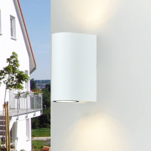 Aplique Exterior de Pared  Blanco Redondo/ WAL-1580R-WH - Imagen 4