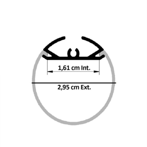 Perfil Superficie Redondo SW630R-2M - Imagen 2