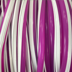1m Neón Led Violeta Segunda Generación Silicona / NEON2-S6MM-PU